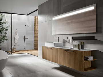 GIU 9045 - Wall-mounted vanity unit with drawers by Edoné by Agorà - view 2